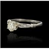 Image 2 : 14KT White Gold 0.54ctw Diamond Ring