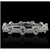 Image 1 : 14KT White Gold 3.79ctw Diamond Bracelet