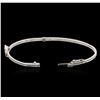 Image 3 : 14KT White Gold 0.33ct Diamond Bangle Bracelet