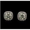 Image 1 : 1.57ctw Diamond Earrings - 14KT White Gold