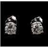 Image 1 : 14KT White Gold 1.29ctw Diamond Stud Earrings