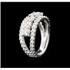 Image 3 : 14KT White Gold 1.47ctw Diamond Ring