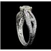 Image 4 : 18KT White Gold 1.64ctw Diamond Ring
