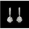 Image 1 : 14KT White Gold 1.24ctw Diamond Earrings