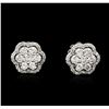 Image 1 : 14KT White Gold 1.38ctw Diamond Earrings
