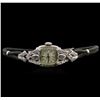 Image 1 : Ladies Hamilton 14KT White Gold Diamond Vintage Wristwatch