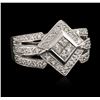 Image 2 : 18KT White Gold 1.00ctw Diamond Ring