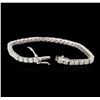 Image 3 : 14KT White Gold 5.52ctw Diamond Tennis Bracelet