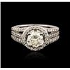 Image 1 : 14KT White Gold 1.93ctw Diamond Ring