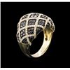 Image 3 : 1.74ctw Black Diamond Ring - 14KT Yellow Gold