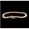 Image 2 : 14KT Rose Gold 2.57ctw Diamond Tennis Bracelet