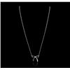 Image 2 : 14KT White Gold Bow Necklace