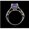 Image 3 : 14KT White Gold 1.93ct Tanzanite and Diamond Ring