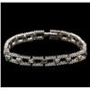 Image 1 : 3.57ctw Diamond Bracelet - 14KT White Gold