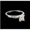 Image 2 : 14KT White Gold 1.39ctw Diamond Ring