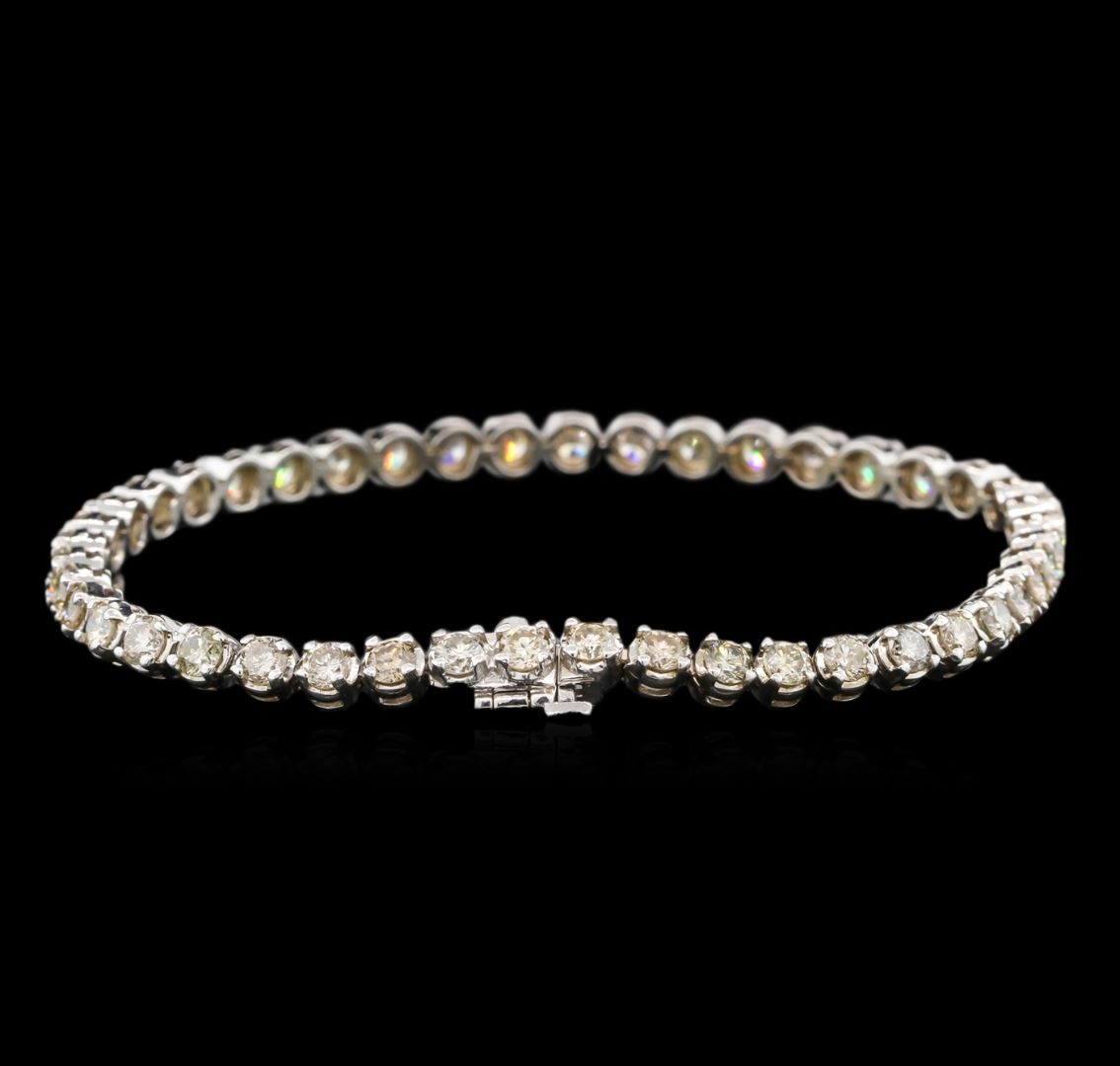 4.82ctw Fancy Brown Diamond Tennis Bracelet 14KT White Gold
