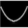 Image 2 : 14KT White Gold 3.52ctw Diamond Necklace