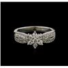 Image 1 : 0.57ctw Diamond Ring - 14KT White Gold