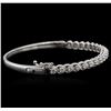 Image 2 : 14KT White Gold 1.33ctw Diamond Bracelet