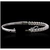 Image 3 : 14KT White Gold 1.33ctw Diamond Bracelet