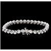 Image 2 : 14KT White Gold 2.32ctw Diamond Tennis Bracelet