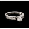 Image 2 : 14KT White Gold 0.69ctw Diamond Ring