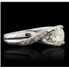 Image 2 : 14KT White Gold 1.67ctw Diamond Ring