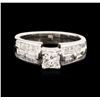 Image 1 : 14KT White Gold 0.71ctw Diamond Ring