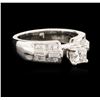 Image 2 : 14KT White Gold 0.71ctw Diamond Ring