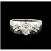 Image 1 : 14KT White Gold 0.75ctw Diamond Ring
