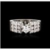 Image 1 : 18KT White Gold 1.19ctw Diamond Ring