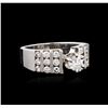 Image 2 : 18KT White Gold 1.19ctw Diamond Ring