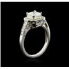 Image 3 : 14KT White Gold 1.31ctw Diamond Ring