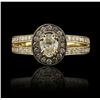 Image 1 : 14KT Yellow Gold 0.95ctw Diamond Unity Ring