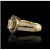 Image 2 : 14KT Yellow Gold 0.95ctw Diamond Unity Ring