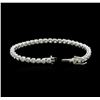 Image 3 : 18KT White Gold 7.41ctw Diamond Tennis Bracelet