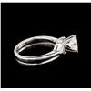 Image 3 : 14KT White Gold 1.10ctw Diamond Ring