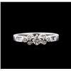 Image 1 : 0.69ctw Diamond Ring - Platinum