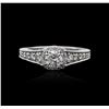 Image 1 : 14KT White Gold 1.22ctw Diamond Ring