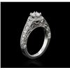 Image 3 : 14KT White Gold 1.22ctw Diamond Ring