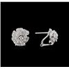 Image 2 : 0.74ctw Diamond Earrings - 14KT White Gold
