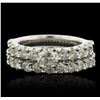 Image 1 : 14KT White Gold 2.67ctw Diamond Engagement Wedding Set