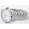 Image 2 : Rolex Stainless Steel Diamond and Sapphire DateJust Men's Watch