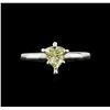 Image 1 : GIA Cert 0.74ctw Diamond Solitaire Ring - 14KT White Gold