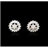 Image 1 : 14KT White Gold 0.90ctw Diamond Earrings