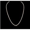Image 1 : 14KT White Gold 4.23ctw Diamond Necklace