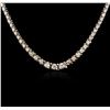Image 2 : 14KT White Gold 4.23ctw Diamond Necklace