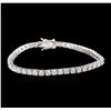 Image 1 : 14KT White Gold 5.52ctw Diamond Tennis Bracelet