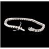 Image 3 : 14KT White Gold 5.52ctw Diamond Tennis Bracelet