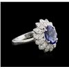 Image 2 : 1.91ct Tanzanite and Diamond Ring - 14KT White Gold